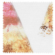 【北欧モダン】透明感が美しい幾何学プリントのドレープカーテン＆シェード【SC-2049】ベージュ